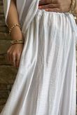 Cyril Crinkelle Wide Leg Pant White
